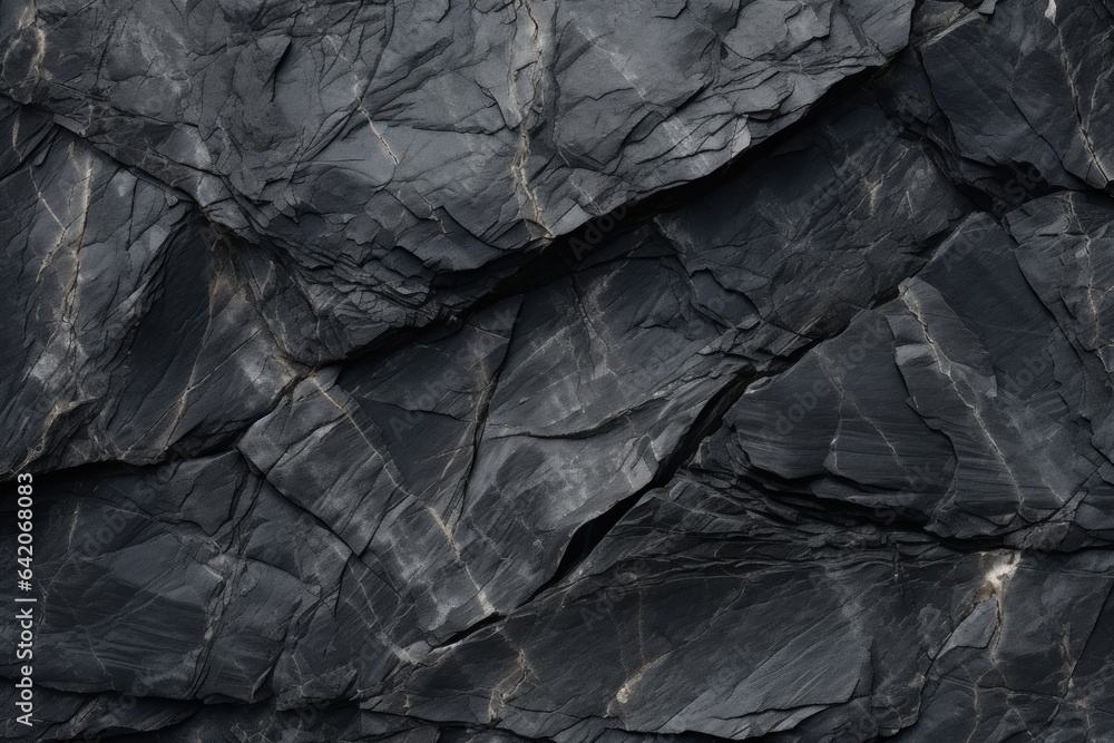 Black stone background. Dark rouch stone wall texture, close up. Empty horizontal volcanic surface, macro view. Backdrop generated by AI Black stone background. Dark rouch stone wall texture, close up. Empty horizontal volcanic surface, macro view. Backdrop generated by AI
