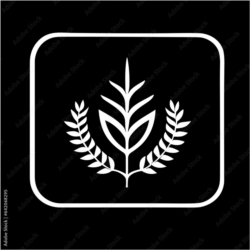 Wheat Logo, Leaf Icon, Leaves Icon Vector Wheat Logo, Leaf Icon, Leaves Icon Vector