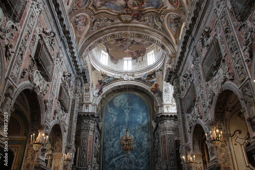baroque church (ste catherine) in palermo in sicily in italy