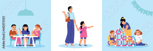 Kindergarten Flat Set