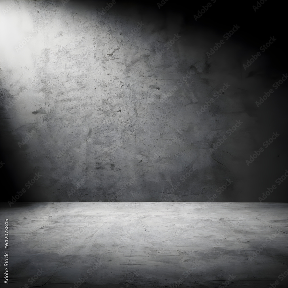 Empty space of Studio dark room black concrete wall and spotlight. Empty space of Studio dark room black concrete wall and spotlight.
