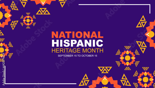Hispanic heritage month, vector illustrator for banners, posters and greeting cards