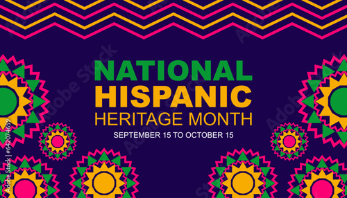 Hispanic heritage month, vector illustrator for banners, posters and greeting cards