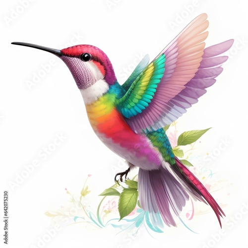 beautiful hummingbird, created by ai generated