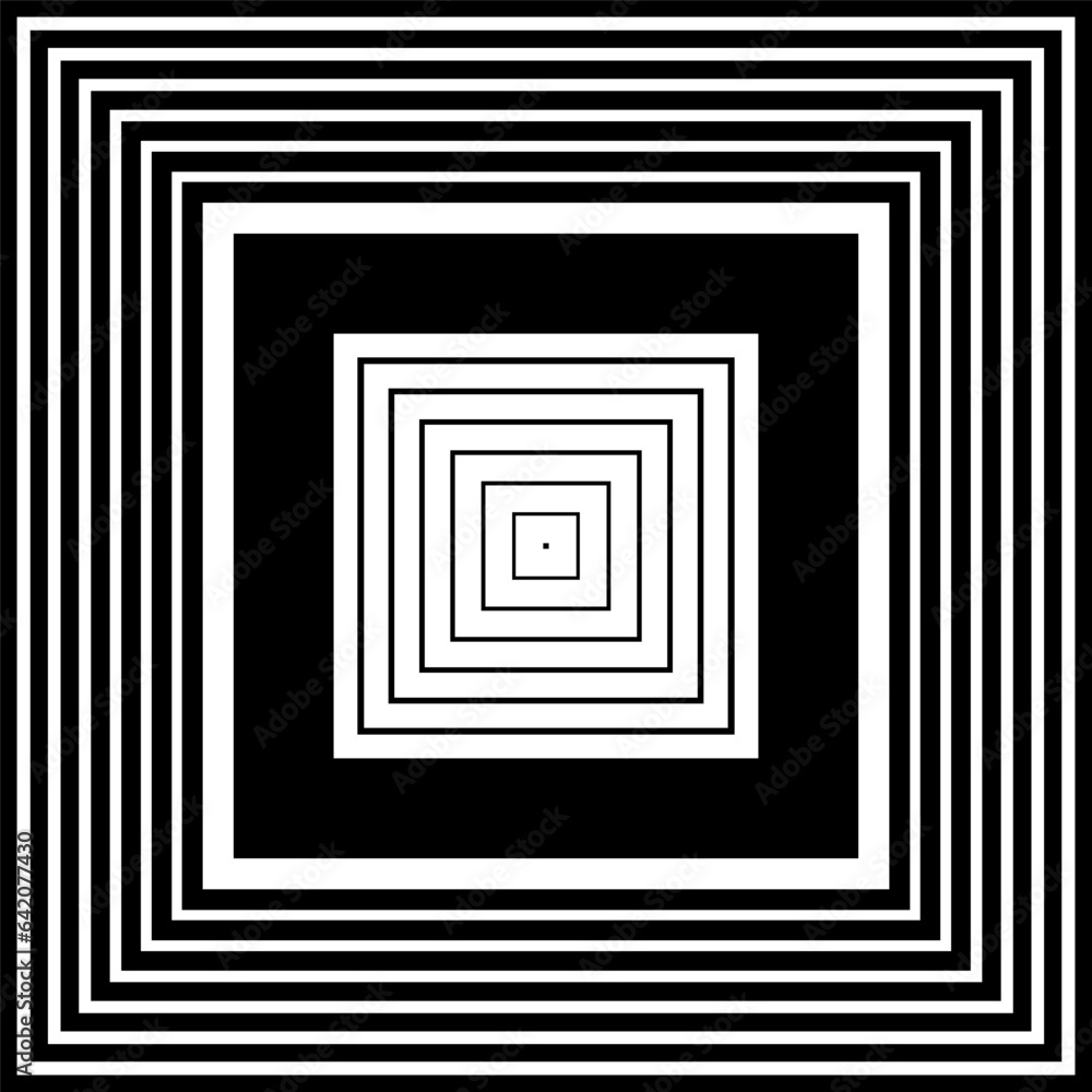 Abstract Geometric Square Lines Pattern. Black and White Textured Background. Abstract Geometric Square Lines Pattern. Black and White Textured Background.