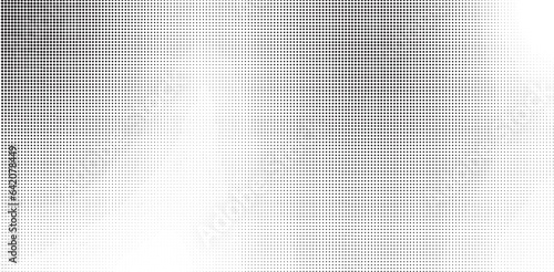 Halftone gradient. Subtle halftone vector texture overlay. Smooth black and white dotted halftone background.