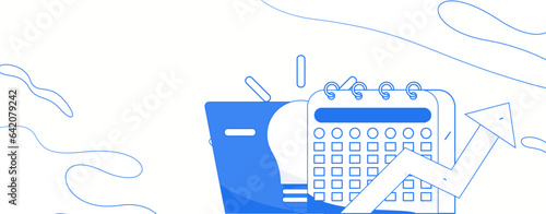 Education learning people flat vector concept hand drawn illustration