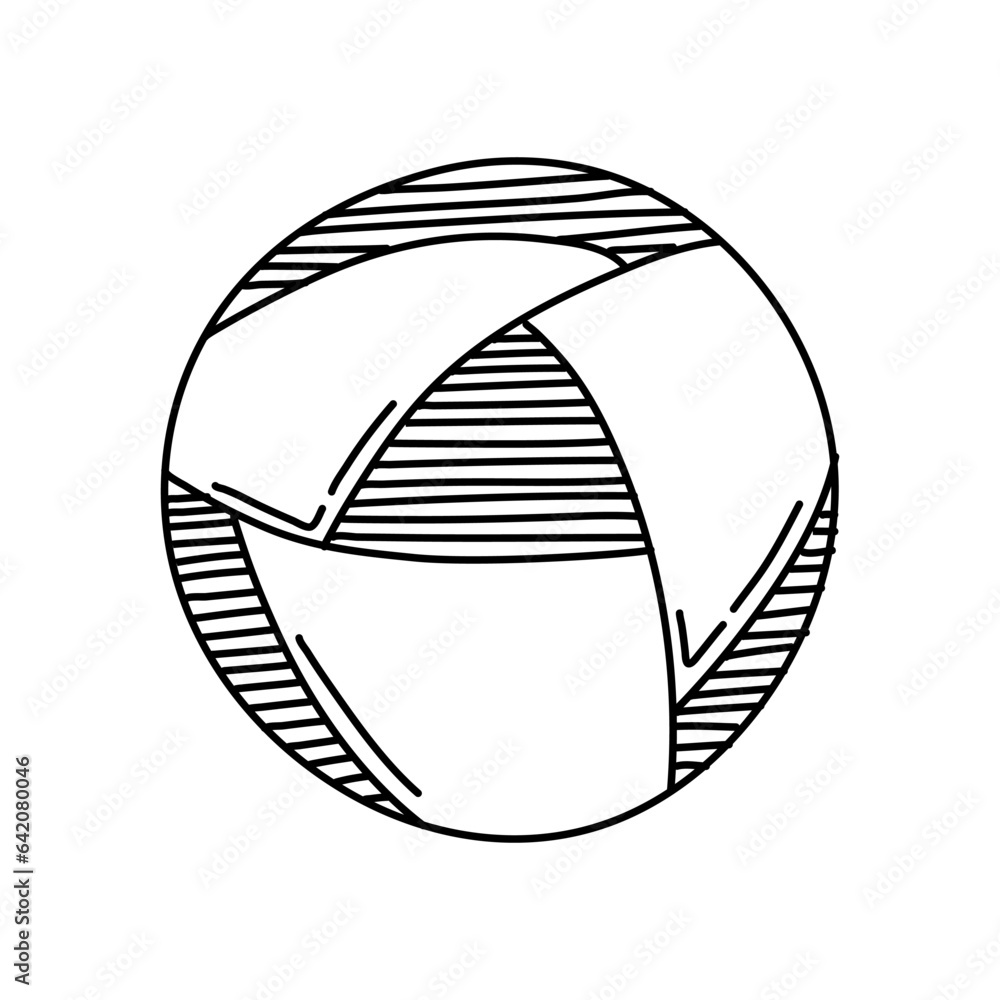 Soccer ball icon in doodle style. Hand drawn doodle soccer ball. Element for sports. Isolated on white background Soccer ball icon in doodle style. Hand drawn doodle soccer ball. Element for sports. Isolated on white background