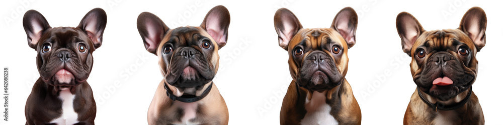 French bulldog in front of transparent background