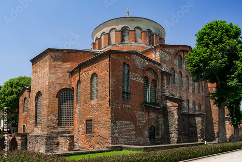 facade of the church of Saint Irene located inside the Topkapi Palace in Istanbul photo
