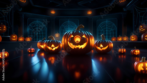 Fun Halloween theme high quality background for presentation banners. © SJarkCube