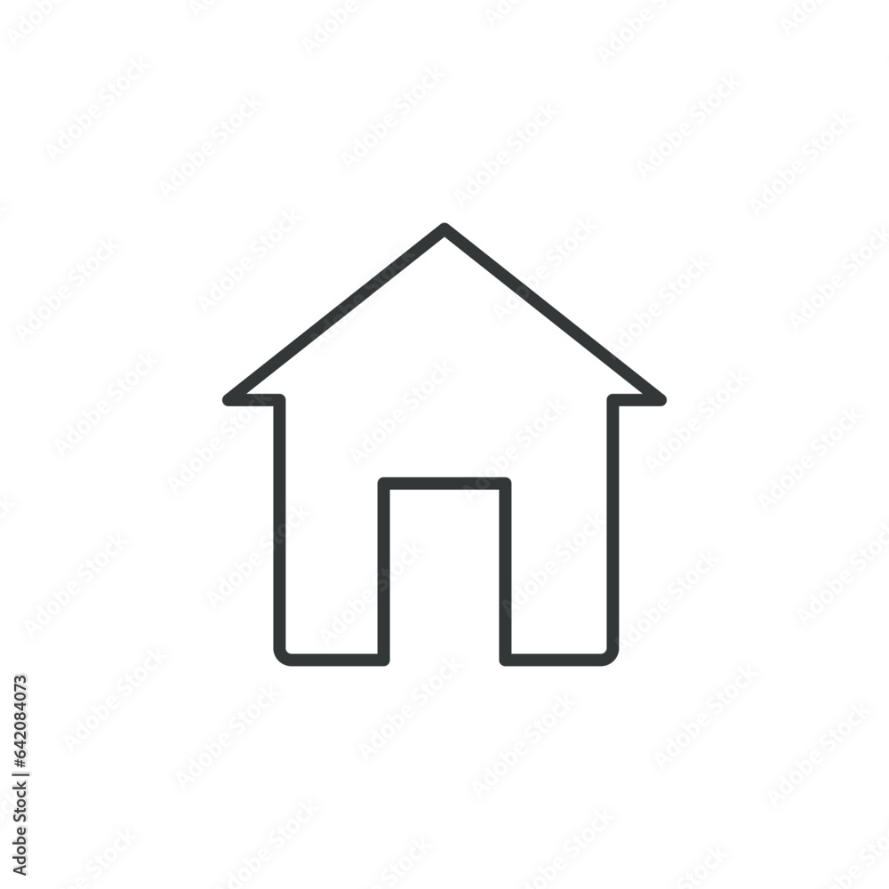 Address icon vector illustration. House on isolated background. Home sign concept.
