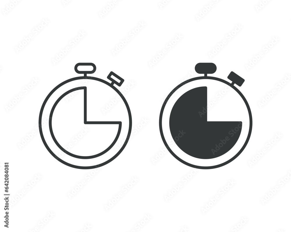 Stopwatch icon vector illustration. Clock on isolated background. Time sign concept. Stopwatch icon vector illustration. Clock on isolated background. Time sign concept.