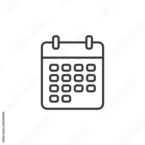 Calendar icon vector illustration. Date on isolated background. Schedule sign concept.