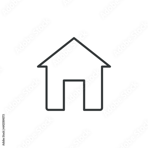 Address icon vector illustration. House on isolated background. Home sign concept.