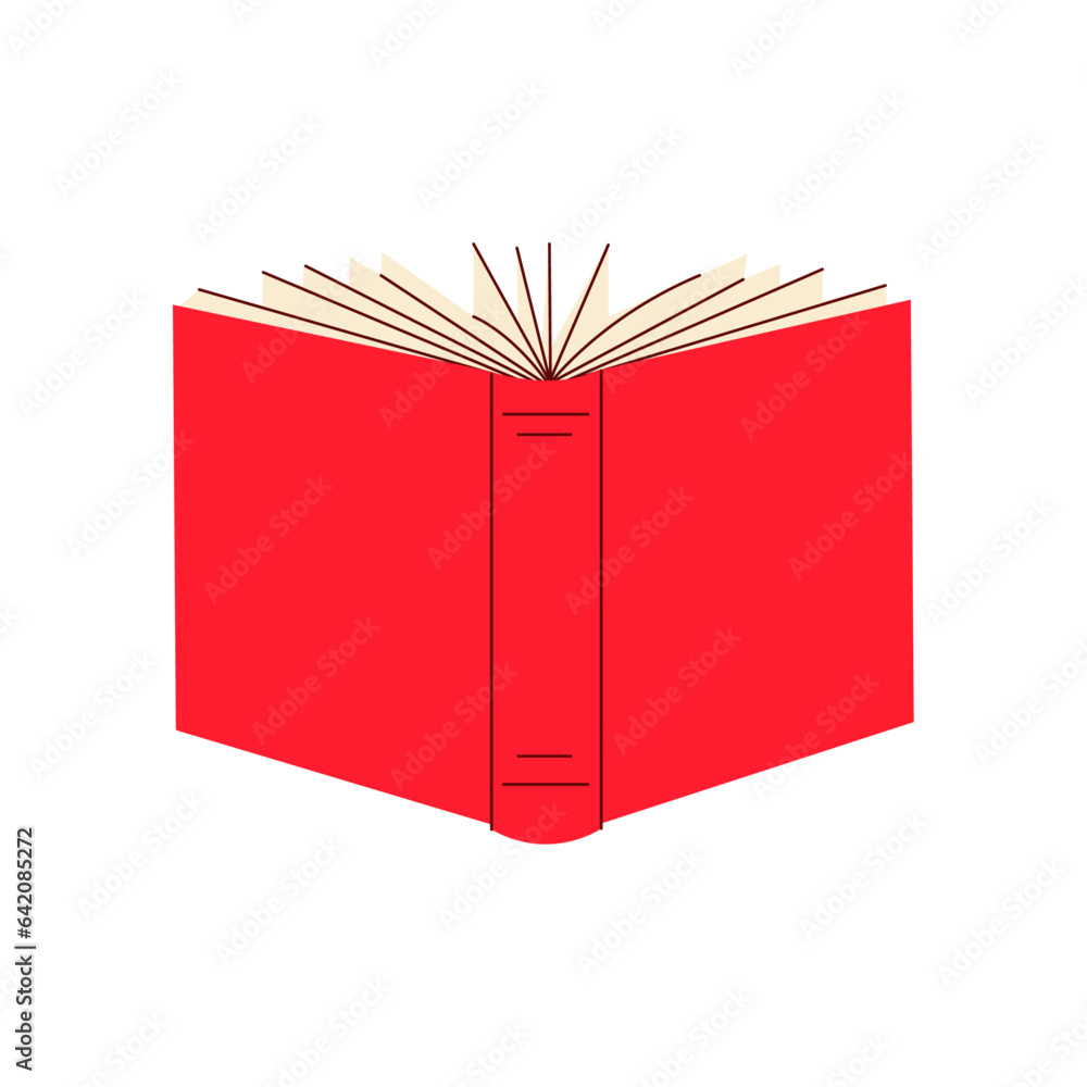 Vector flat illustration of book.Stack of books.Textbooks. Vector flat illustration of book.Stack of books.Textbooks.