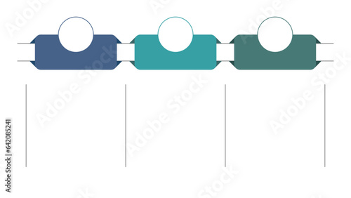 Blank company process chart infographic template as vector with 3 options can be used for progress, diagram, annual report, web design. Business concept