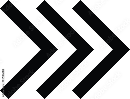 Right arrow design. Arrow vector icon.