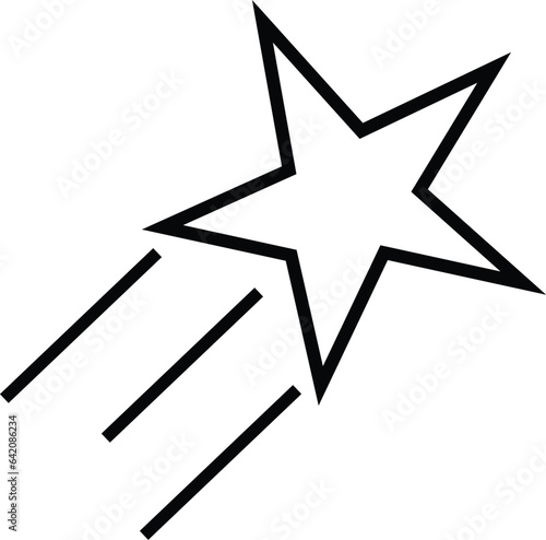 Star line icon. simple illustration. Editable stroke