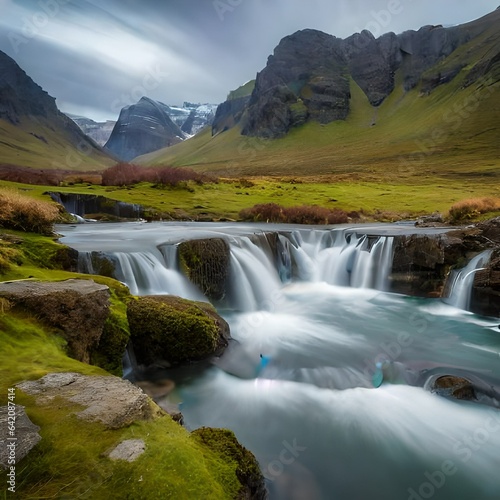 waterfall in mountain