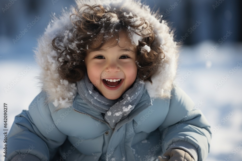 child sledding on a winter sunny day ,Winter activities for kids child sledding on a winter sunny day ,Winter activities for kids