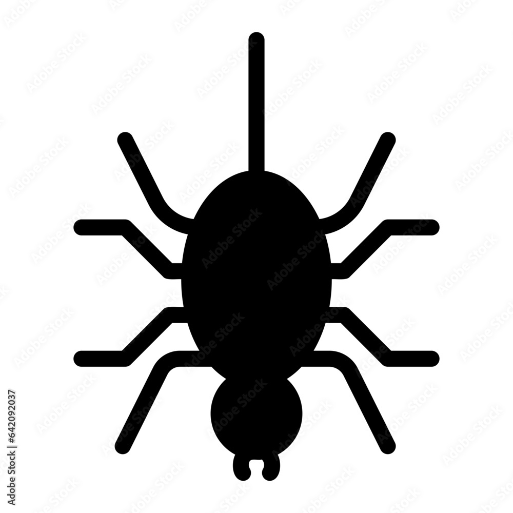 spider glyph icon spider glyph icon