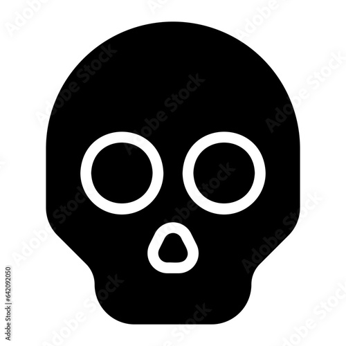 skull glyph icon