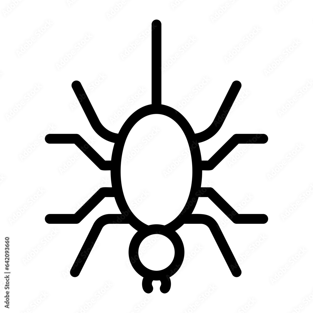 Obraz premium spider line icon