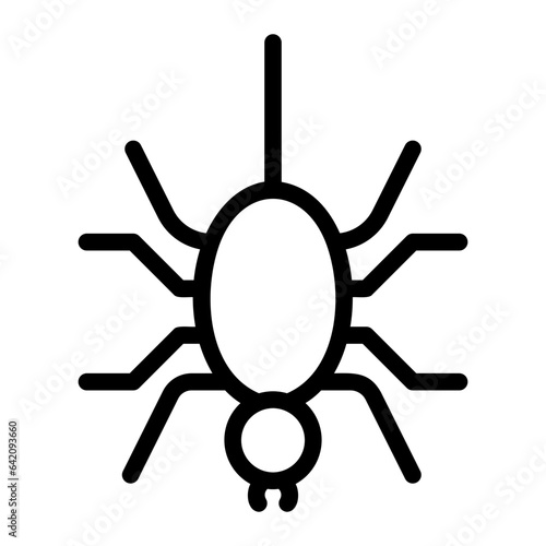 spider line icon