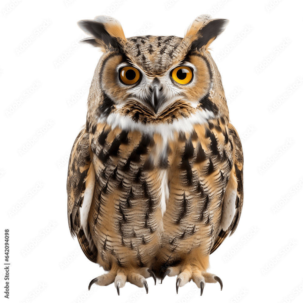 Obraz premium great horned owl png. great horned owl isolated. owl. bird. eurasian eagle owl 
