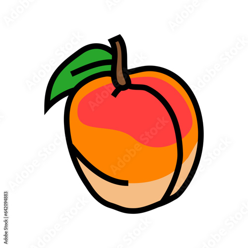 immortal peach taoism color icon vector. immortal peach taoism sign. isolated symbol illustration