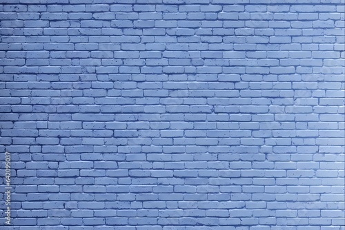 Blue brick wall stone texture background for design 