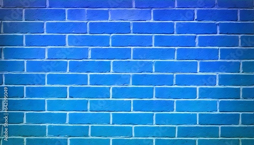 Blue brick wall stone texture background for design 