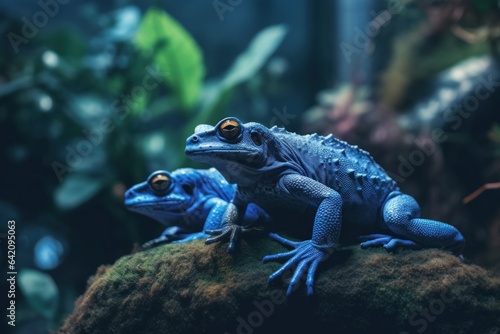 Blue poison-dart frog (Dendrobates tinctorius azureus) photo