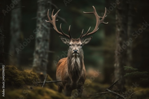 Elk in Forest