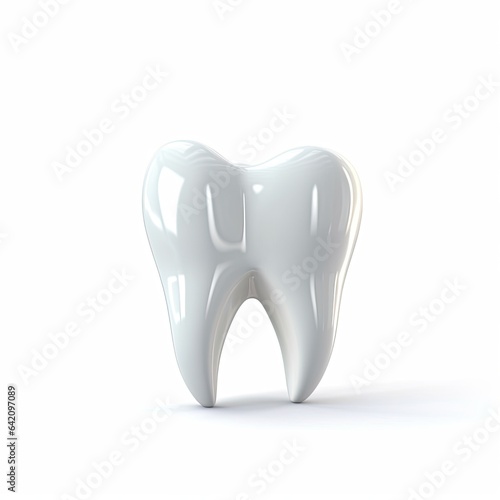 tooth on white background