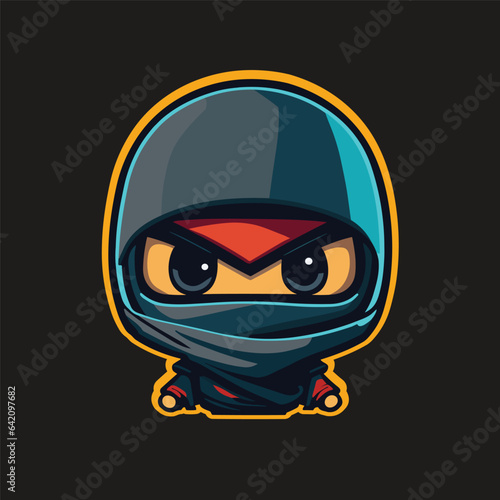 Cartoon illustration of ninja