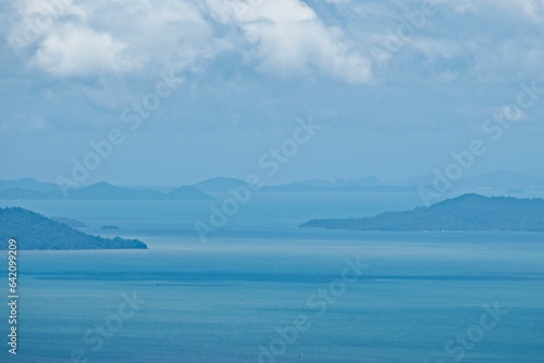Panoramic view of the Gulf of Siam from the Bokor National Park, Cambodia	 photo