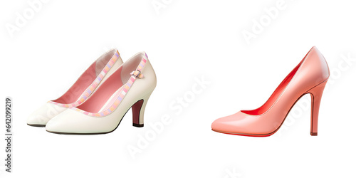 Fashionable women s shoes pictured on a transparent background
