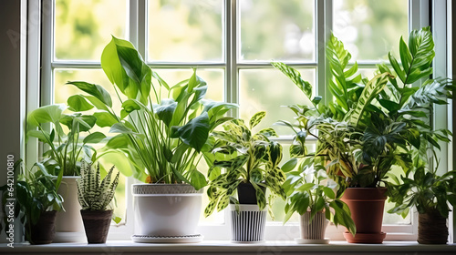 plants in a window