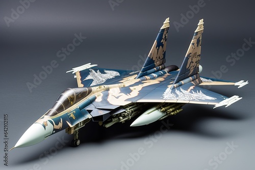 F-15 Eagle with Canards in Blue Camouflage Scheme: A Majestic Fighter Jet of JSDF in Stunning Gigapixel Art Scale 4.00x
