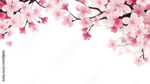design template of cherry blossoms © Left