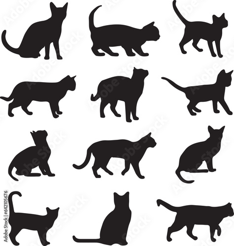Cat Silhouette Vector Pack