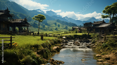 Japanese rice farm © Santy Hong