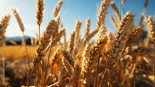 Barley farm, close-up