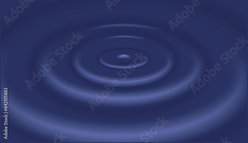 Ripple, splash water waves surface from drop. Vector circle ripple water, liquid shampoo or gel swirl round texture template.