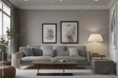 Living room with couch table © ArtisticLens