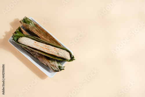 Otak-otak is a Southeast Asian fish cake made of ground fish meat mixed with spices and wrapped into leaf parcels.Otak-otak is traditionally served fresh,encased within the leaf parcel it is cooked in photo