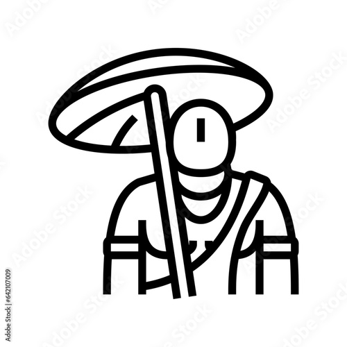 vamana god indian line icon vector. vamana god indian sign. isolated contour symbol black illustration photo