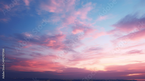 sunset sky with clouds © Riccardo